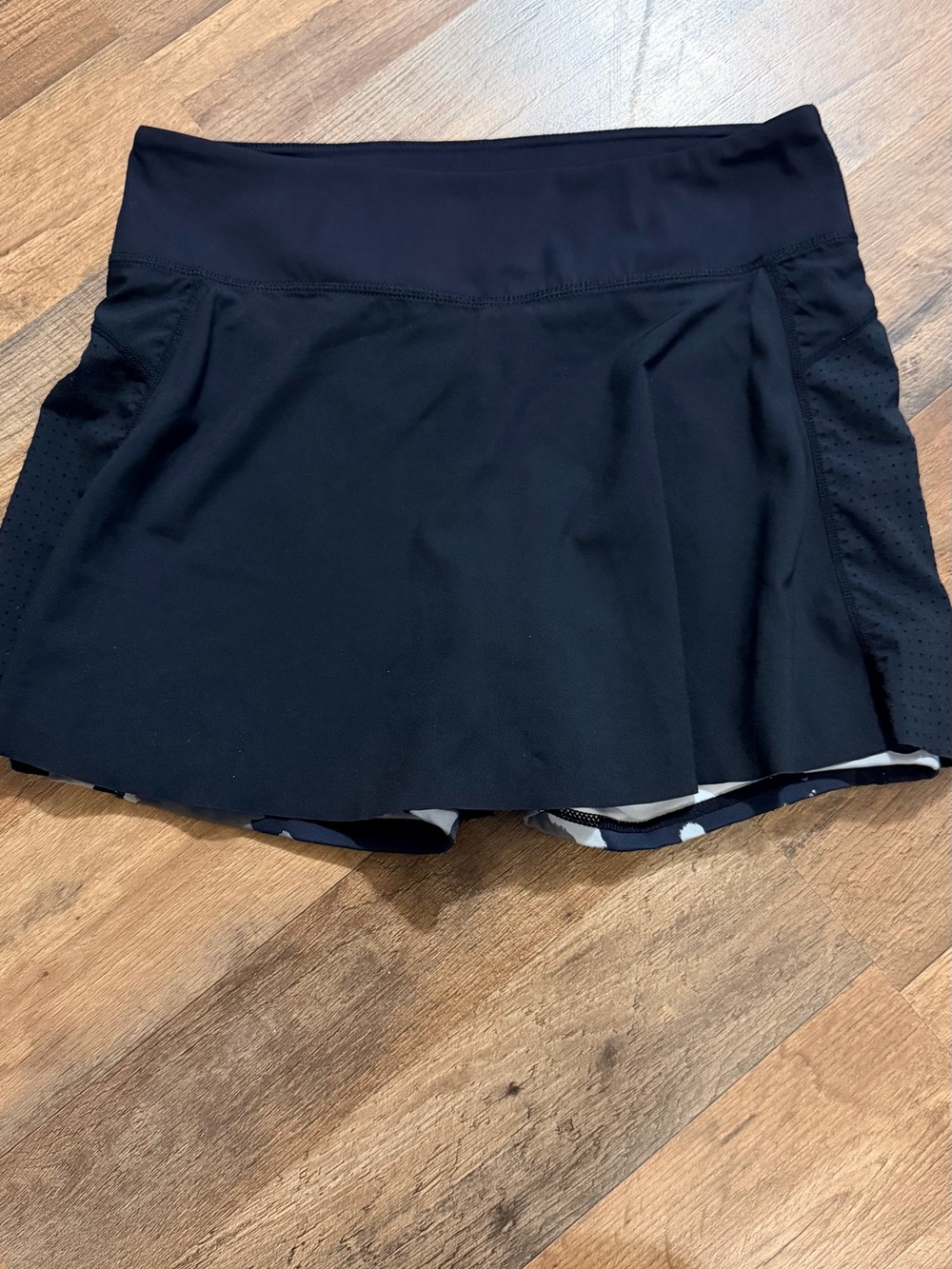 Mono b Black Active Skort with Built-in Shorts